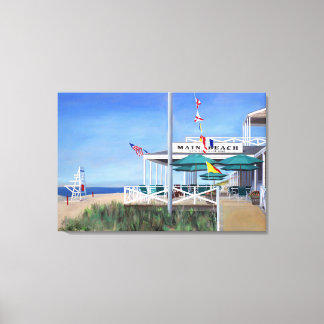 Main Beach Pavillion East Hampton Canvas Print