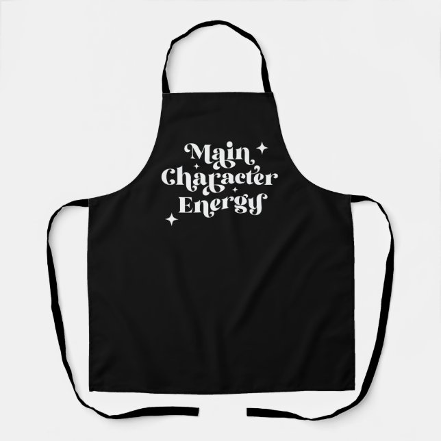 Main Character Energy  Apron (Front)