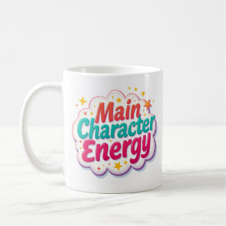 Main Character Energy Colourful Coffee Mug