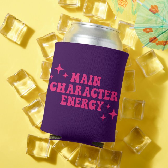 Main Character Energy Pink Can Cooler (In Situ Summer)