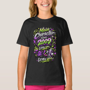 Main Character Since 2009 Birthday T-Shirt for Tee