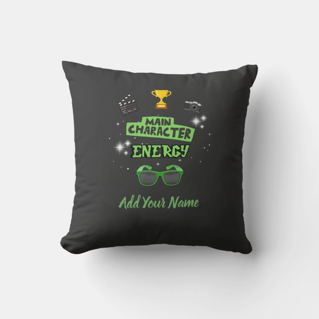 Main Character Throw Pillow (Front)