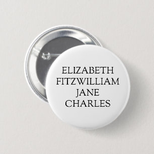 Main Characters from Pride and Prejudice 2 Inch Round Button
