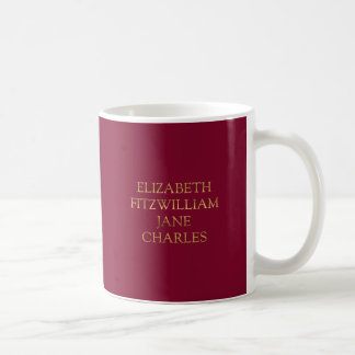 Main Characters from Pride and Prejudice Coffee Mug