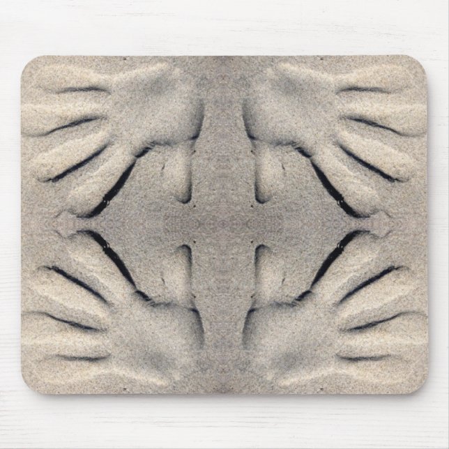 Main dans le tapis de souris de sable (Devant)