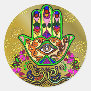 Main d'or de Fatima, Sticker