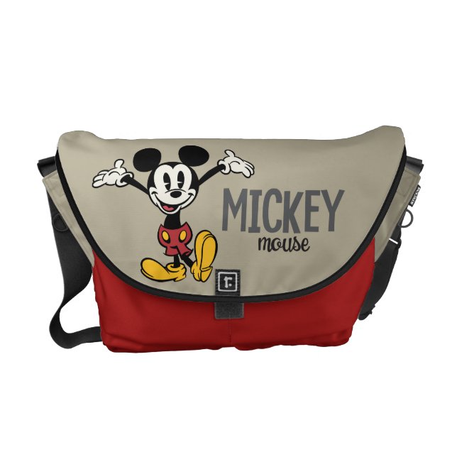 Main Mickey Shorts | Arms Up Courier Bag (Front)