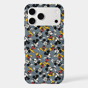 Main Mickey Shorts   Blue Icon Pattern