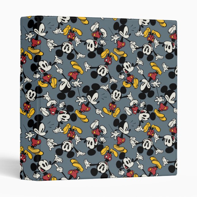 Main Mickey Shorts | Blue Icon Pattern Binder (Front/Spine)
