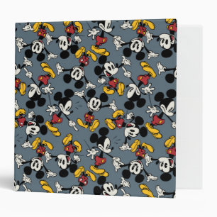 Main Mickey Shorts   Blue Icon Pattern Binder