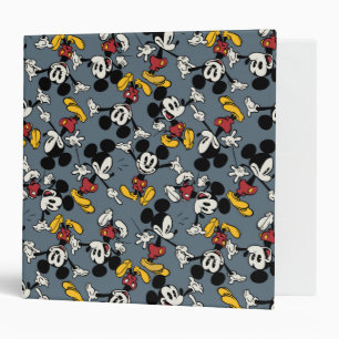 Main Mickey Shorts   Blue Icon Pattern Binder