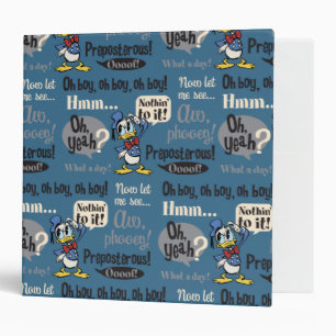 Main Mickey Shorts   Donald Duck Blue Pattern Binder