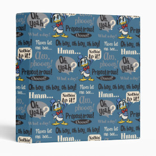 Main Mickey Shorts   Donald Duck Blue Pattern Binder