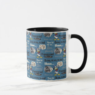 Main Mickey Shorts   Donald Duck Blue Pattern Mug
