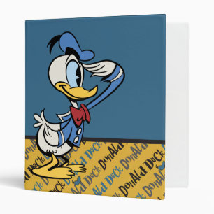 Main Mickey Shorts Donald Duck Salute Binder