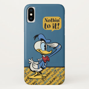 Main Mickey Shorts   Donald Duck Salute iPhone X Case