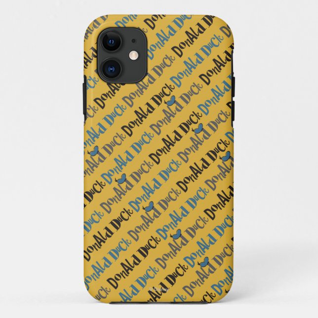 Main Mickey Shorts | Donald Duck Yellow Pattern Case-Mate iPhone Case (Back)