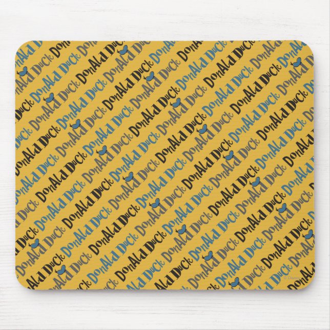 Main Mickey Shorts | Donald Duck Yellow Pattern Mouse Pad (Front)