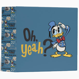 Main Mickey Shorts Donald Scratching Head Binder