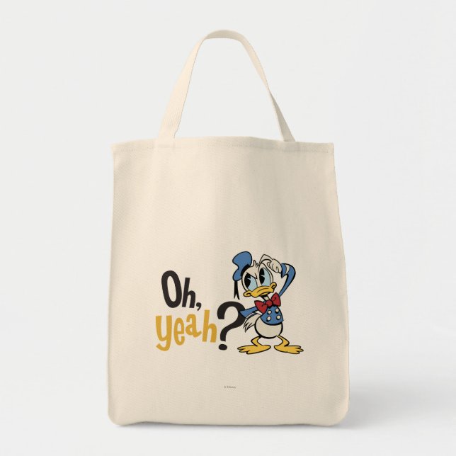 Main Mickey Shorts | Donald Scratching Head Tote Bag (Front)