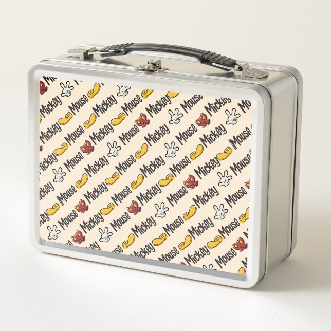 Main Mickey Shorts | Icon Pattern Metal Lunch Box (Front)