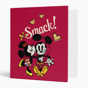 Main Mickey Shorts Kiss on Cheek Binder