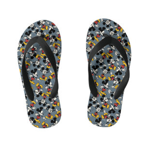 Main Mickey Shorts   Mickey Pattern Kid's Flip Flops