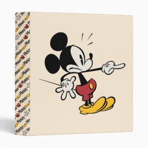 Main Mickey Shorts Mickey Pointing Out Binder