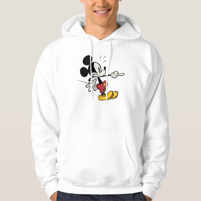 Main Mickey Shorts | Mickey Pointing Out Hoodie (Front)