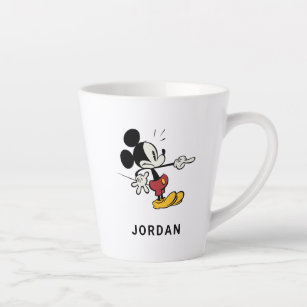 Main Mickey Shorts   Mickey Pointing Out Latte Mug