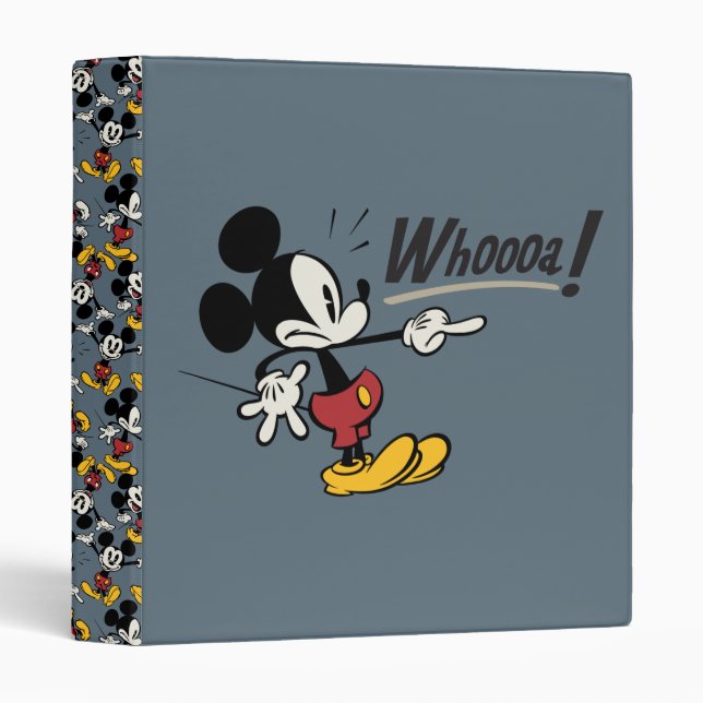 Main Mickey Shorts | Mickey Pointing Whooa Binder (Front/Spine)