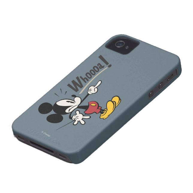 Main Mickey Shorts | Mickey Pointing Whooa Case-Mate iPhone Case (Bottom)