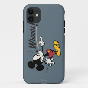 Main Mickey Shorts   Mickey Pointing Whooa iPhone 11 Case