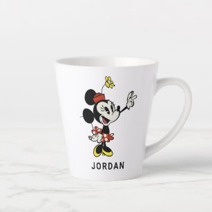 Main Mickey Shorts   Minnie Hand Up Latte Mug