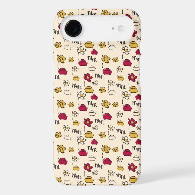 Main Mickey Shorts | Minnie Hats Pattern Case-Mate iPhone Case (Back)