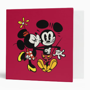 Main Mickey Shorts Minnie Kissing Mickey Binder