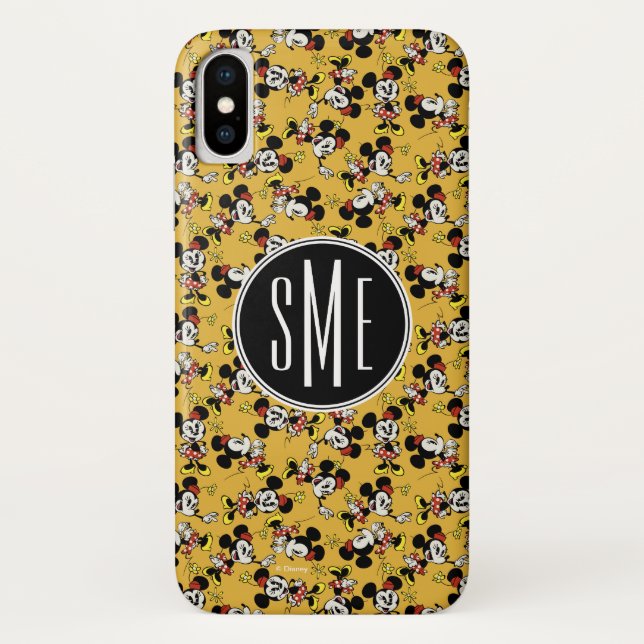 Main Mickey Shorts | Minnie Mouse Monogram Case-Mate iPhone Case (Back)