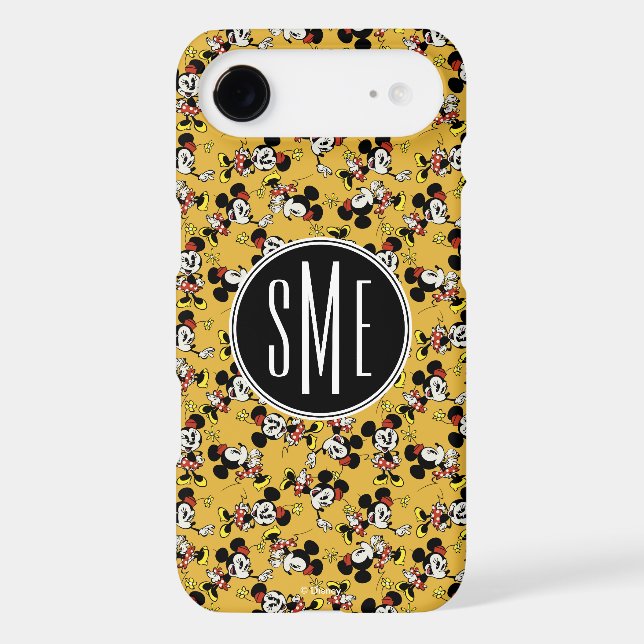 Main Mickey Shorts | Minnie Mouse Monogram Case-Mate iPhone Case (Back)
