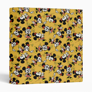 Main Mickey Shorts   Minnie Mouse Orange Pattern Binder