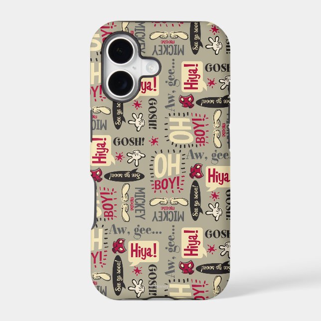 Main Mickey Shorts | Phrase Icon Pattern (Back)