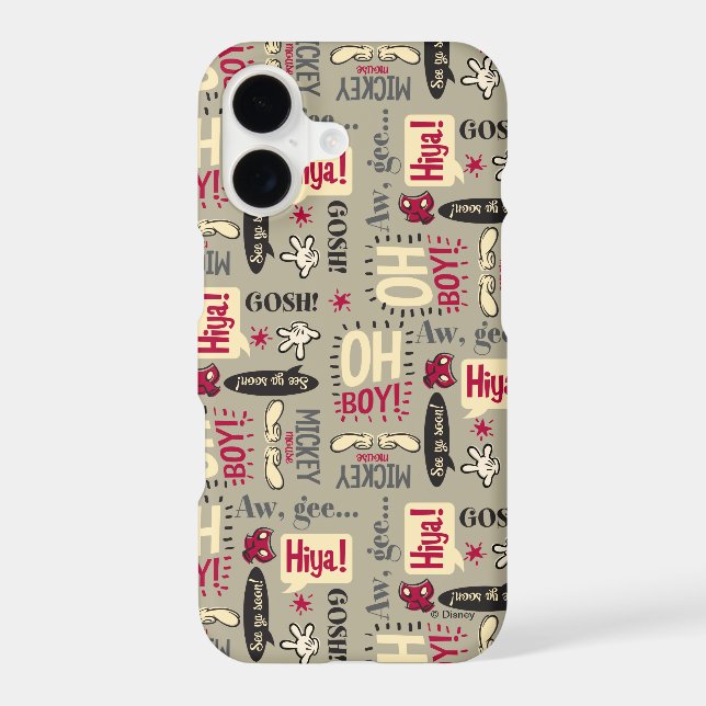 Main Mickey Shorts | Phrase Icon Pattern (Back)