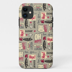 Main Mickey Shorts   Phrase Icon Pattern iPhone 11 Case