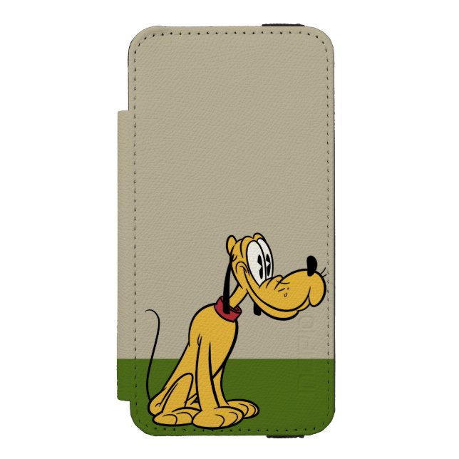 Main Mickey Shorts | Pluto Sitting Incipio iPhone Wallet Case (Folio Front)