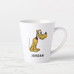 Main Mickey Shorts   Pluto Sitting Latte Mug