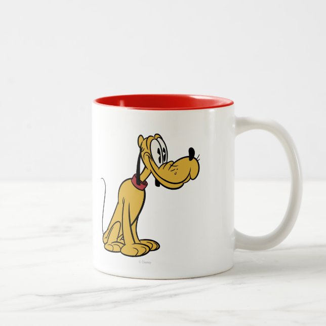 Main Mickey Shorts | Pluto Sitting Two-Tone Coffee Mug (Right)