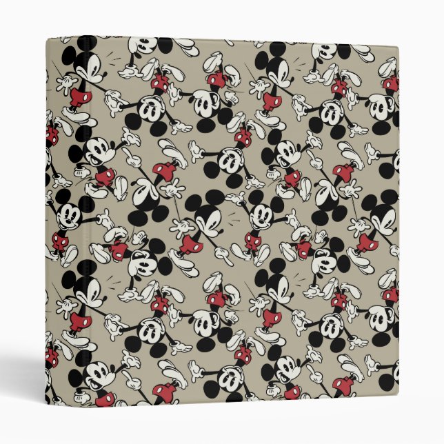 Main Mickey Shorts | Tan Icon Pattern Binder (Front/Spine)