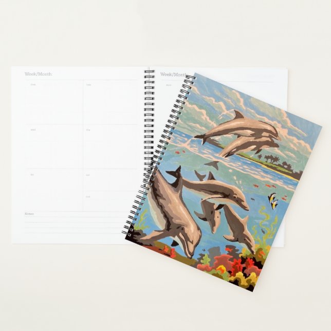 Main Painted by Number | Dolphins | (Devant avec enveloppe)