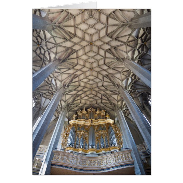Main pipe organ in Marktkirche, Halle (Front)