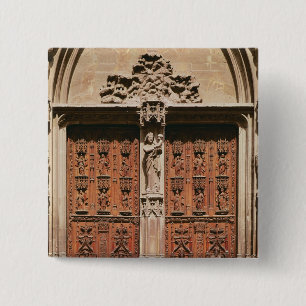 Main Portal of the Saint-Sauveur Cathedral 2 Inch Square Button