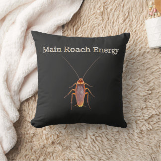 Main Roach Energy Throw Pillow The Unhinged Closet